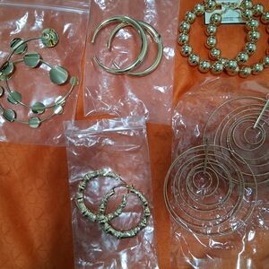 Elegant Gold Hoop Earrings Set All Of Them